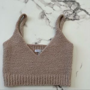 Fuzzy fashionnova crop top